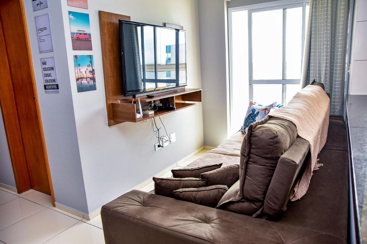 Apto C Wi-Fi A Beira-Mar Na Praia Jardim Real Sp Lägenhet Praia Grande  Exteriör bild