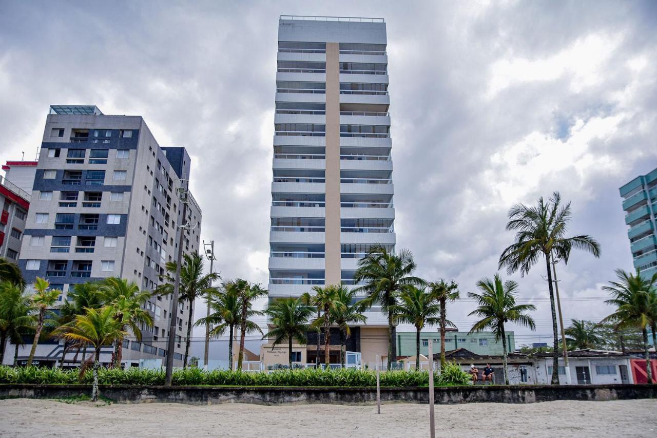 Apto C Wi-Fi A Beira-Mar Na Praia Jardim Real Sp Lägenhet Praia Grande  Exteriör bild